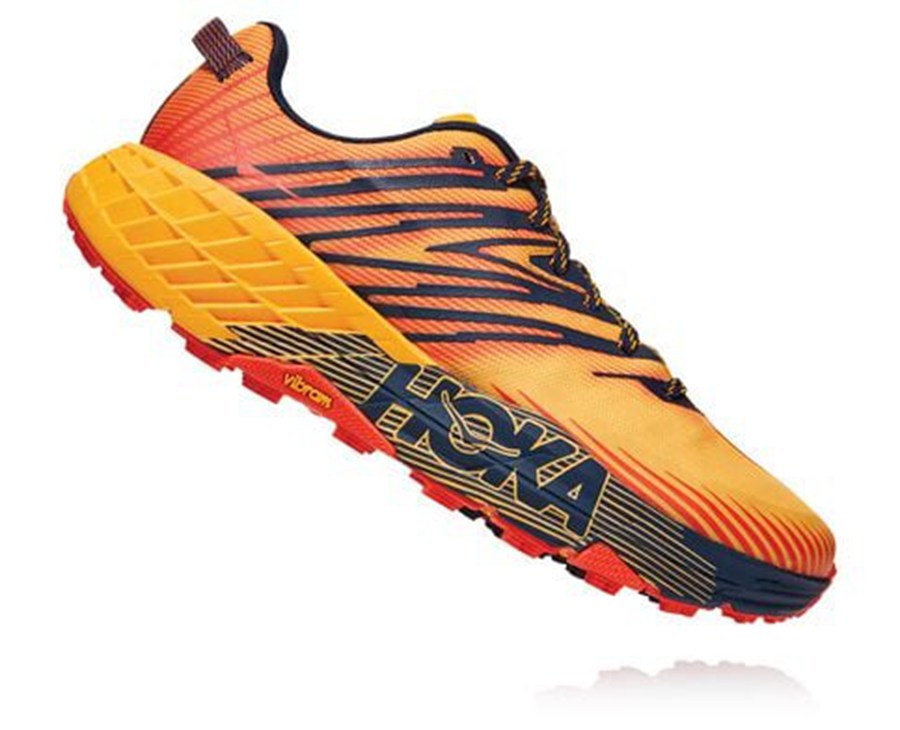 Hoka One One Trail Schoenen Heren - Speedgoat 4 - Oranje - QI5379120